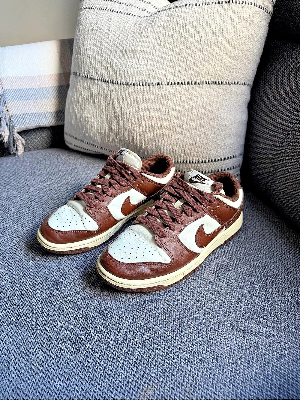 Nike Dunk Low Retro 'Cacao Wow' Sneakers Brown & White US 7